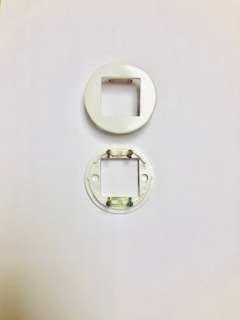 PLAQUITA CIRCULAR SIMON 32 BLANCO